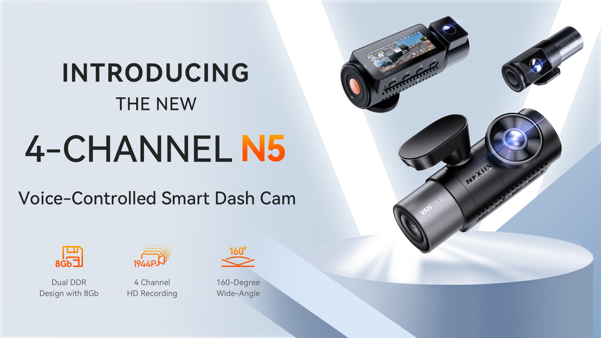 Vantrue launched the first 4 Channel dash cam with a rear cabin camera
