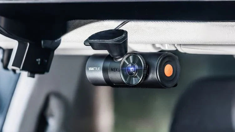 Uber dashcam foran og indeni