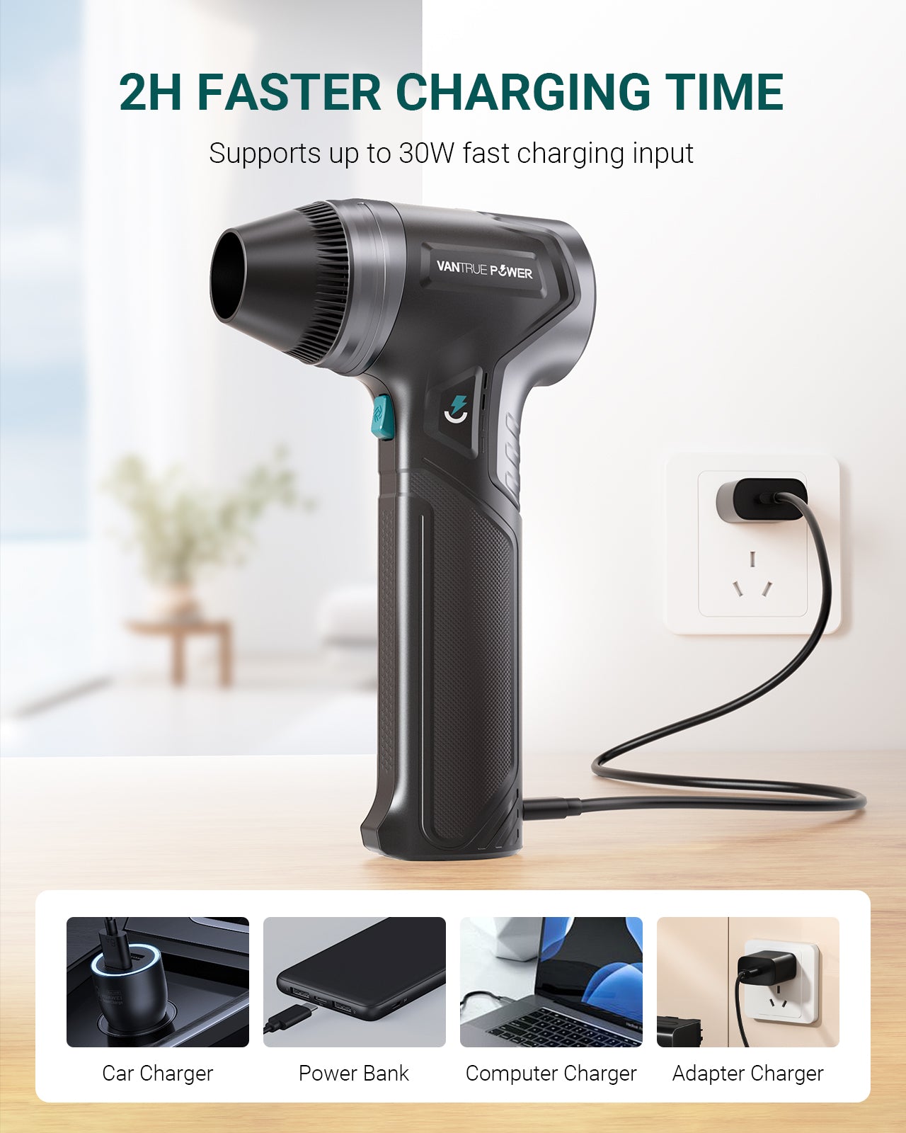 Vantrue Power Electric Air Duster - T800