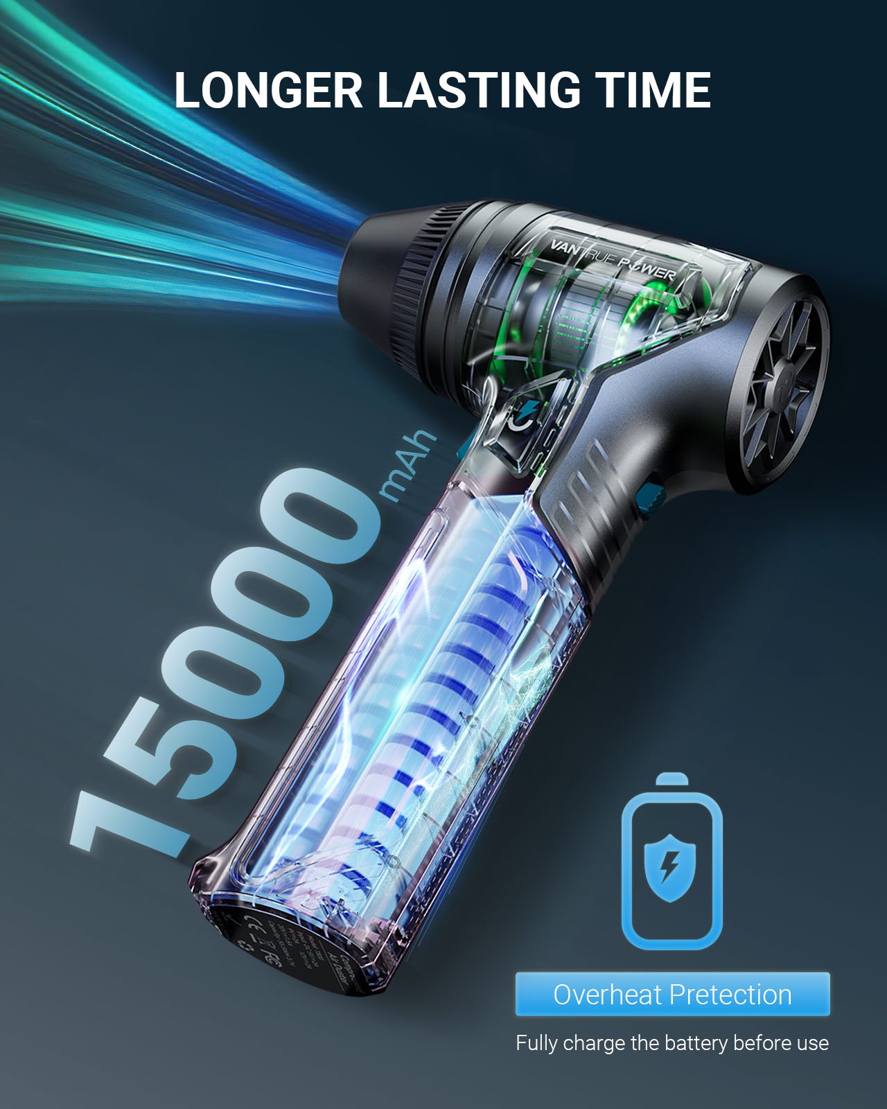 Vantrue Power Electric Air Duster - T800