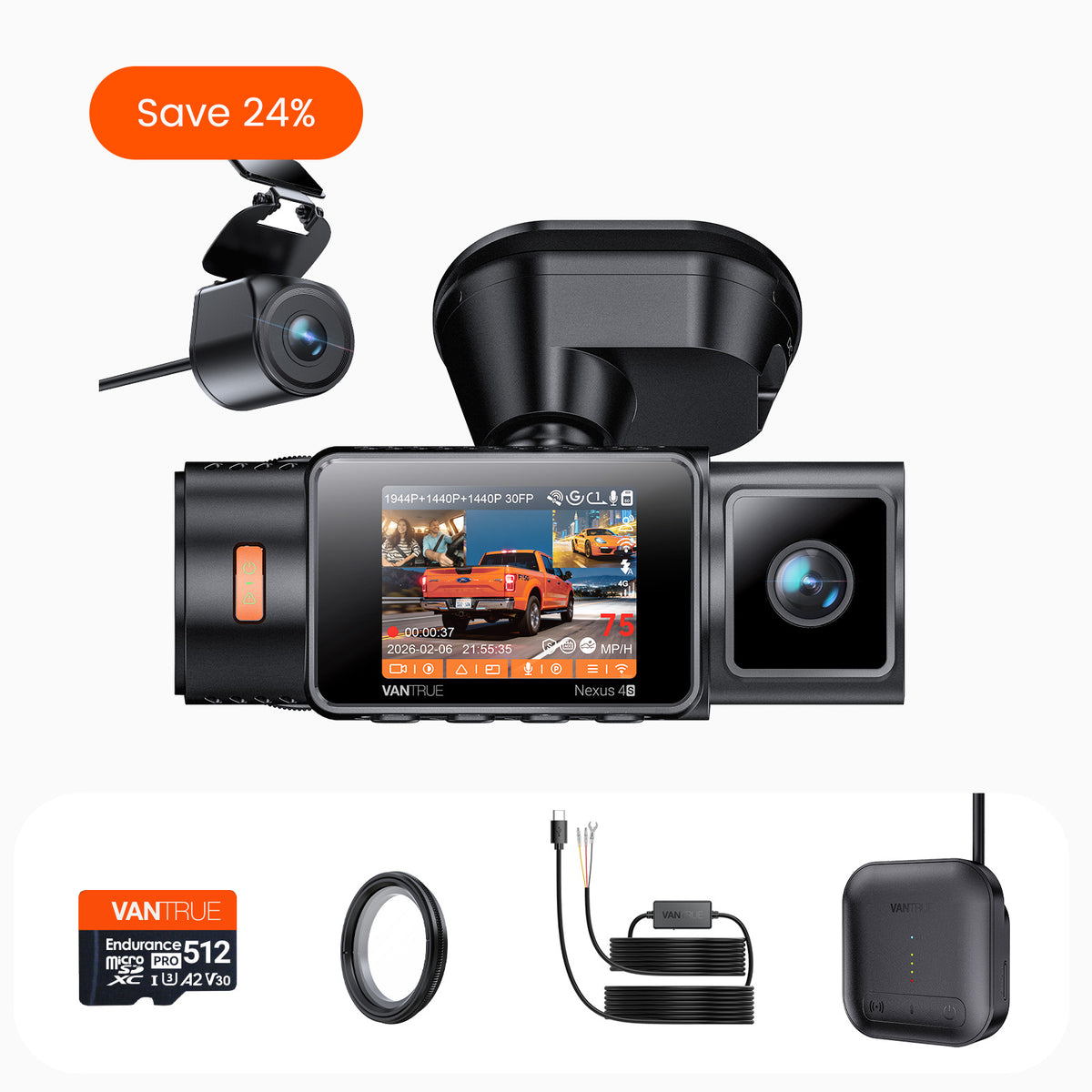 LTE Bundle: N4S + 4G LTE Module + VP03 Hardwire Kit + 512GB Card+ CPL (Autumn Exclusive Discount)
