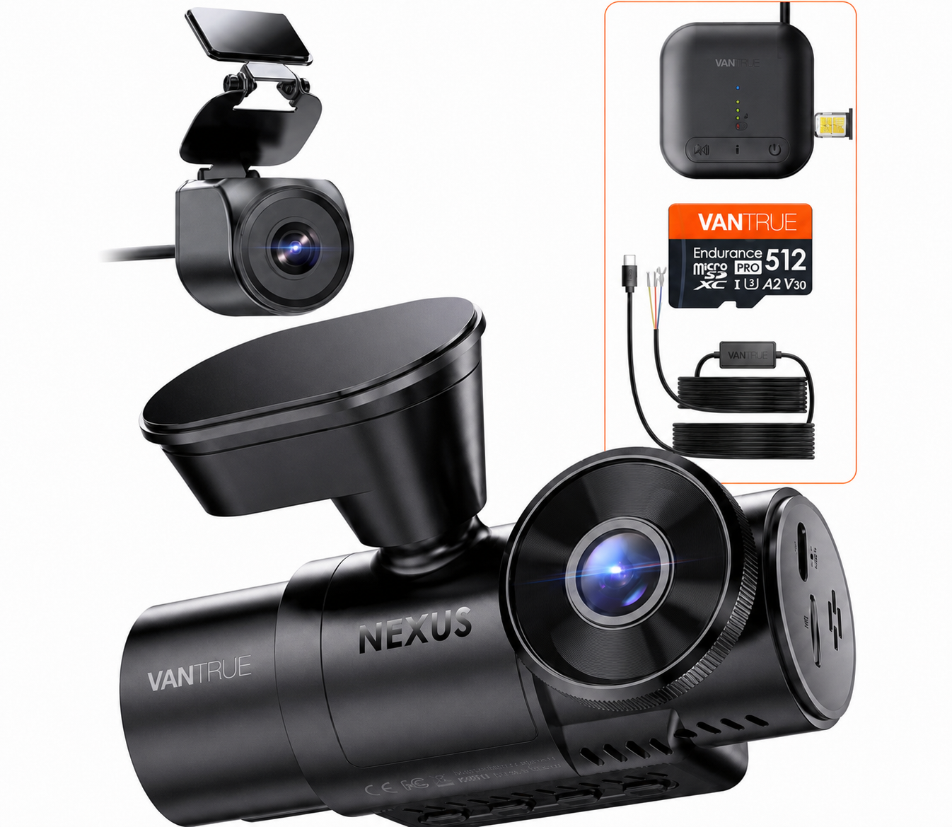 Paquete: N4S + Módulo 4G LTE + Kit de cableado VP03 + Tarjeta de 256GB