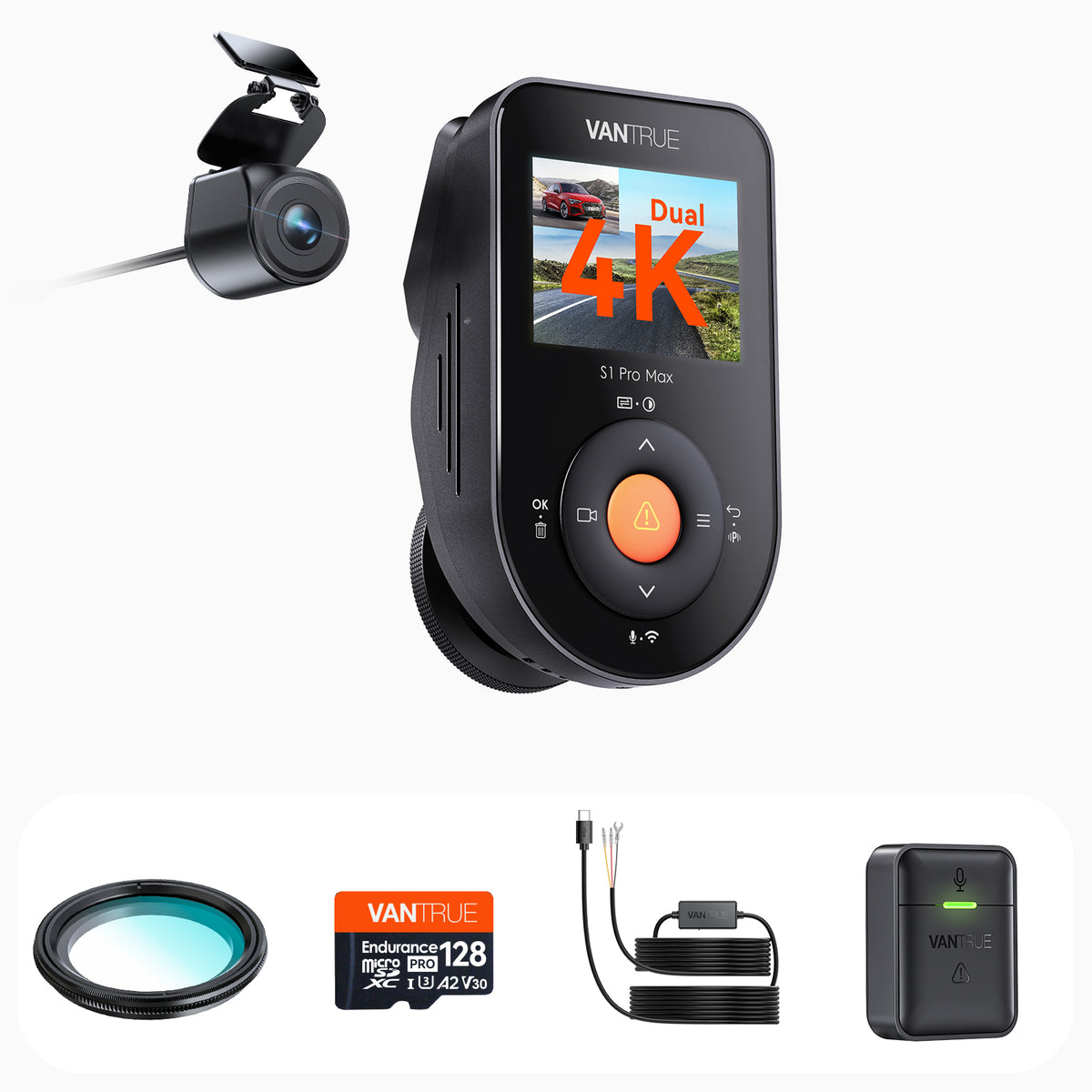 Bundle:S1 Pro Max +VP03 Hardwire Kit +128GB+ CPL +Remote Controller(Fall Sale)