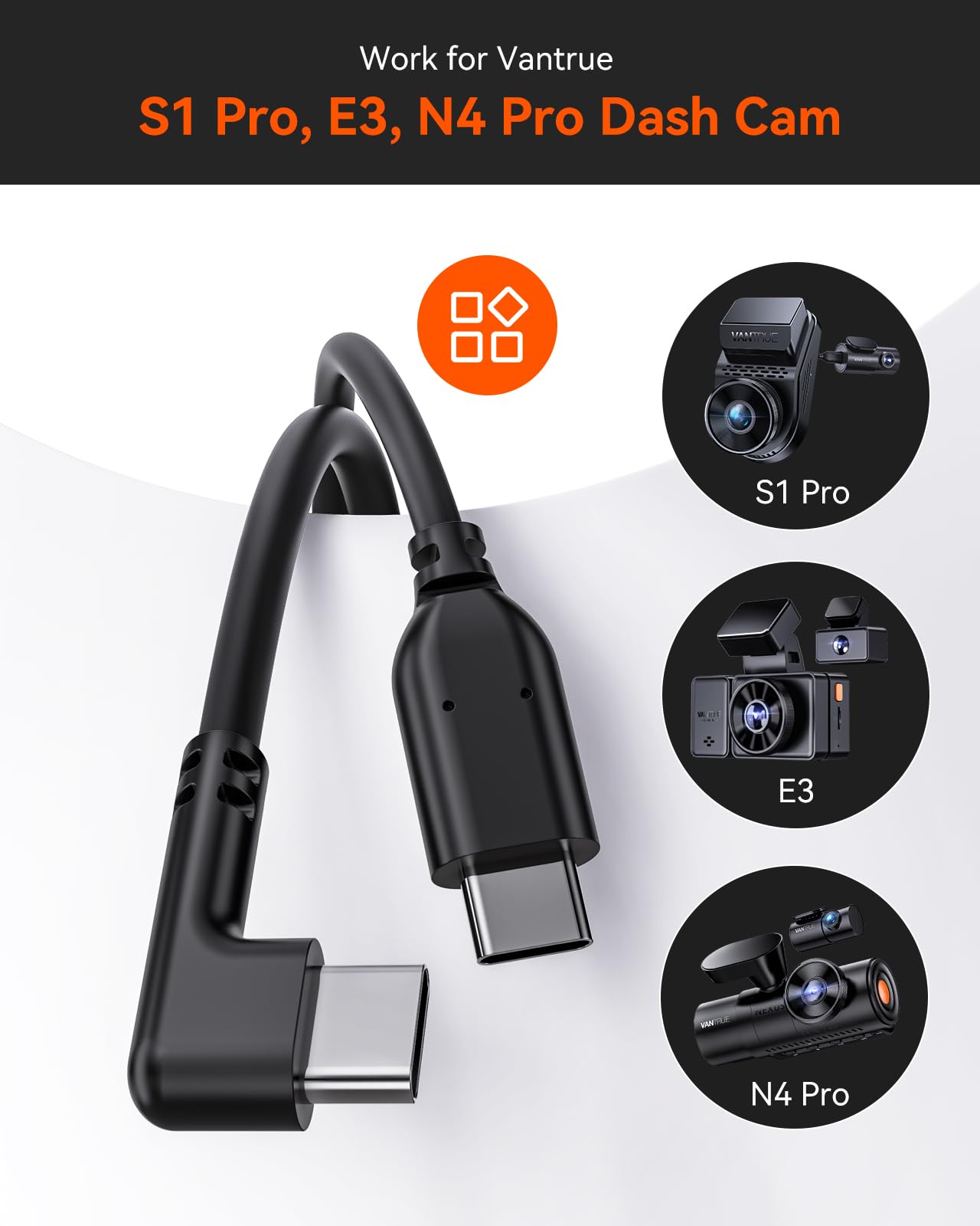 29.5ft Rear Camera Cable for N4 Pro | S1 Pro | E3 | N4 S | S1 Pro MAX | N4PS