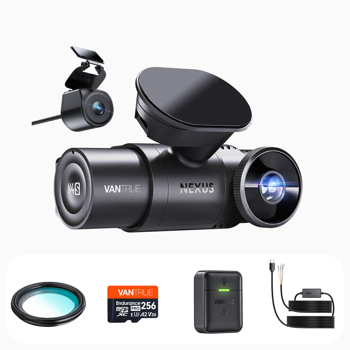 Bundle:N4S + VP03 Hardwire Kit+ 256GB + CPL + Remote Controller