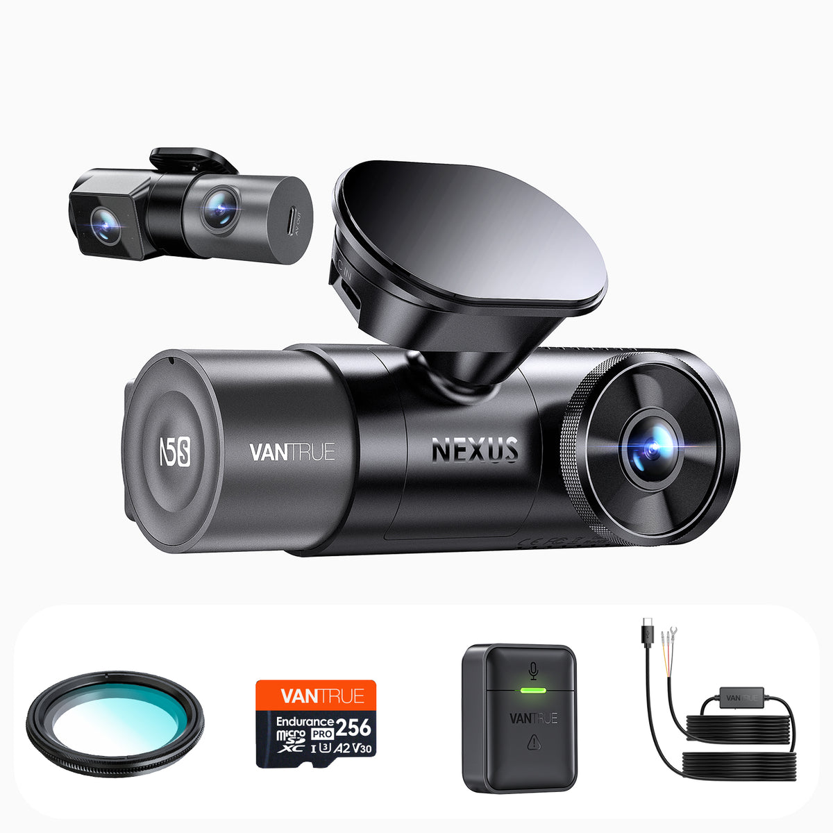 Bundle:N5S + VP03 Hardwire Kit+ 256GB + CPL + Remote Controller