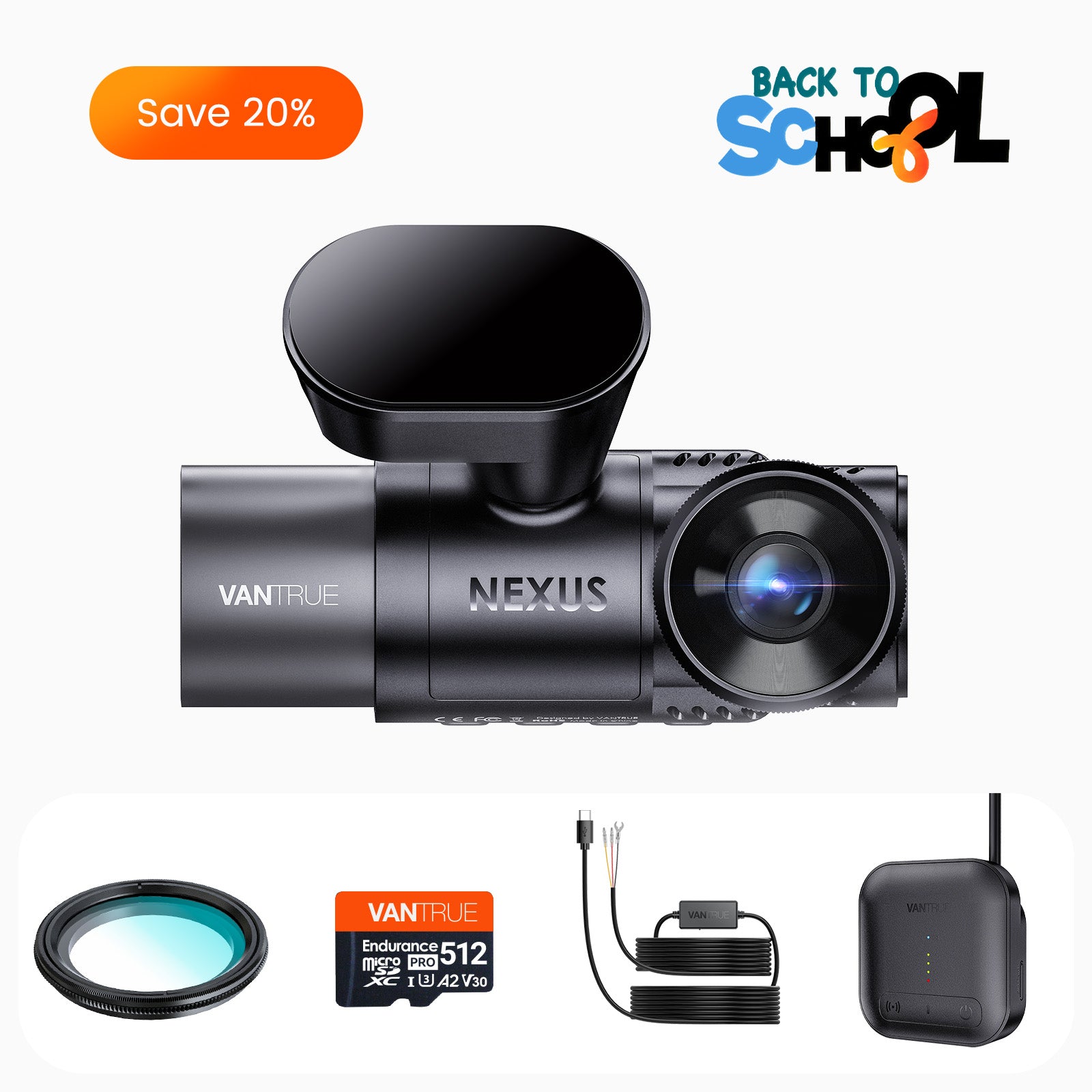 Bundle: N2X + 4G LTE Module + VP03 Hardwire Kit + 512GB Card+CPL (Back to School Sale)