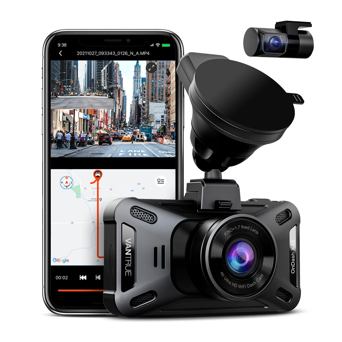 Dash Cam with GPS – Vantrue