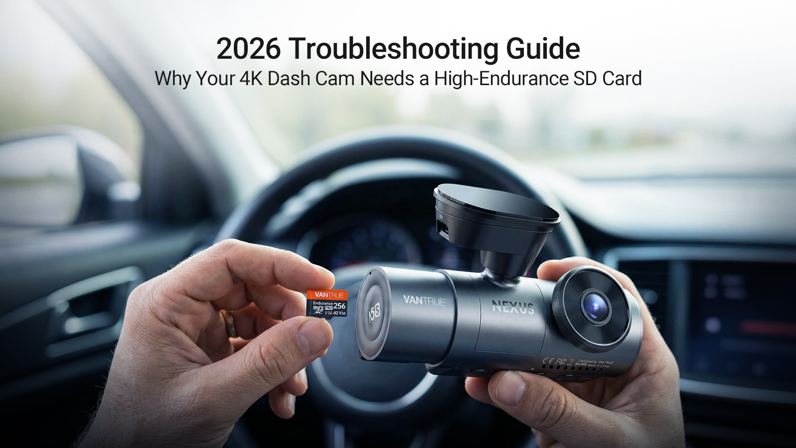 Why Your 4K Dash Cam Needs a High-Endurance SD Card: A 2026 Troubleshooting Guide