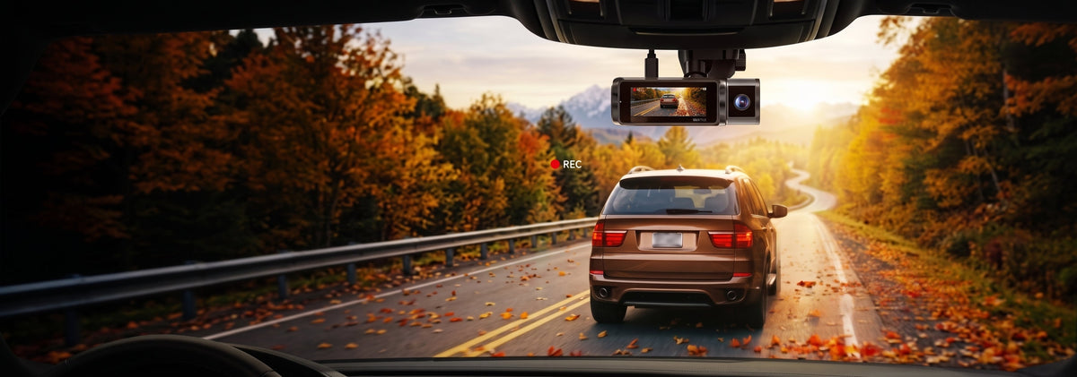 Fall Road Trip Safety: How Dash Cams Keep You Covered in Cold Weather & Low Light