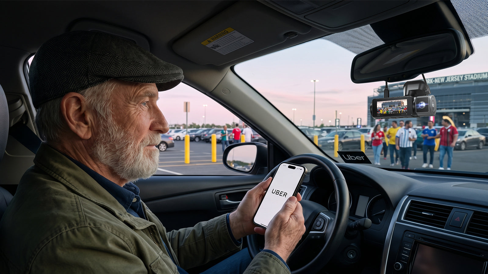 The Essential Guide for Uber & Lyft Drivers：Why Rideshare Drivers Need Dash Cams During Stadium Traffic?