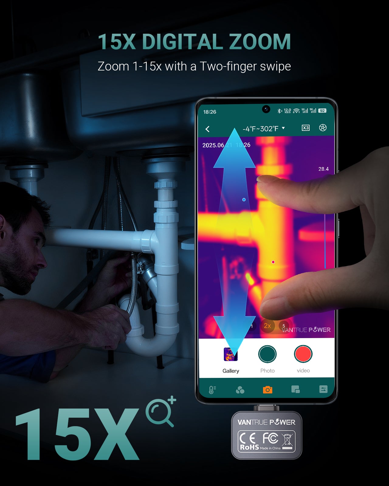 Vantrue Power Thermal Camera -TS1