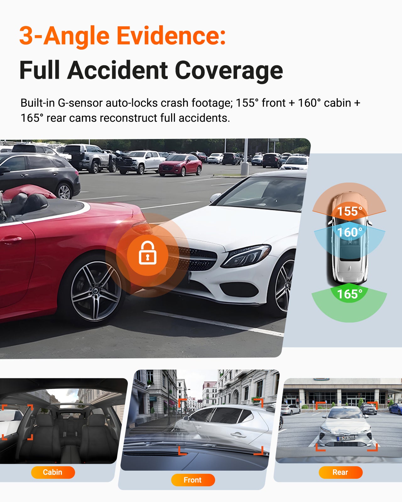 Vantrue N4 Pro S 4K 3-Channel Dash Cam | Front + Inside + 2.5K
