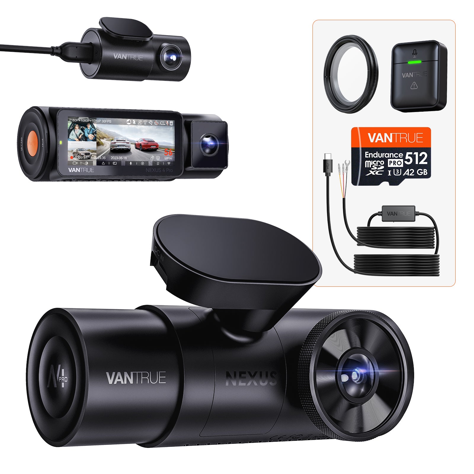 Bundle N4 Pro + VP03 Hardwire Kit + Card + CPL + Remote Controller