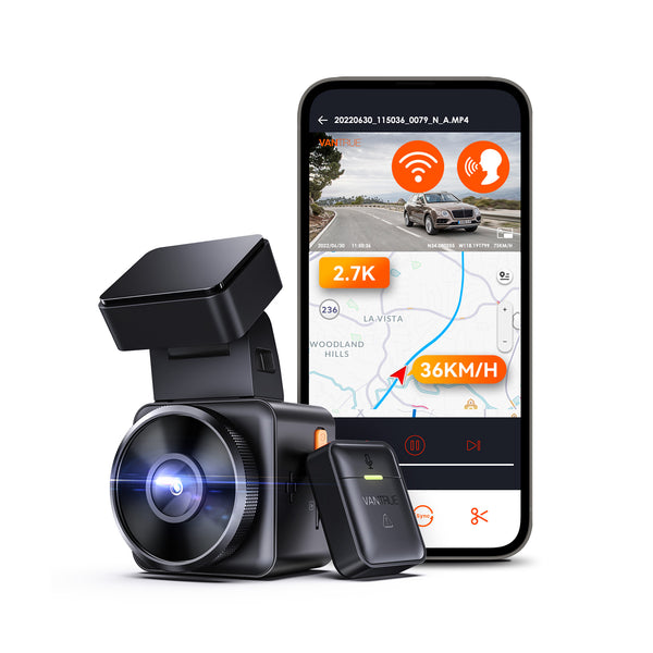Vantrue E1 Dash Cam 1944P | GPS, Voice Control, HDR, WiFi App