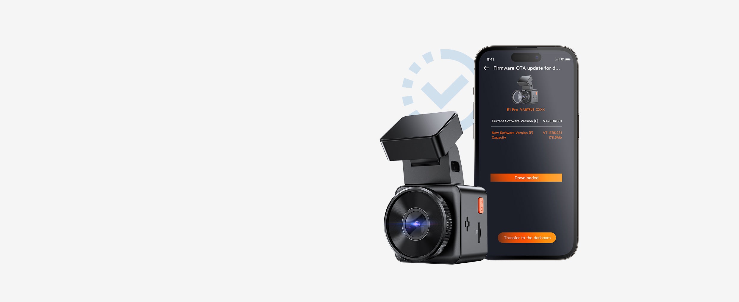 Vantrue S1 Pro Dash Cam 2.7K Front + 1080P Rear | HDR, WiFi, GPS