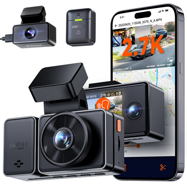 Vantrue N4 Pro 4K 3-Channel Dash Cam | EzDashcam