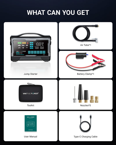 JS3&JS2 All-in-One Jump Starter & Air Compressor