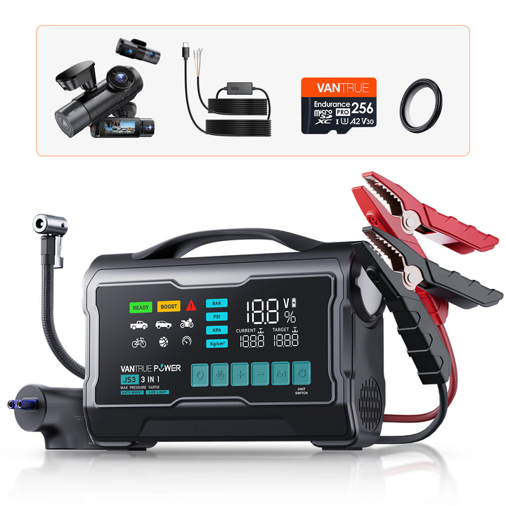 Bundle: JS3+ N5S + VP03 Hardwire kit + 256GB Card + CPL – Vantrue