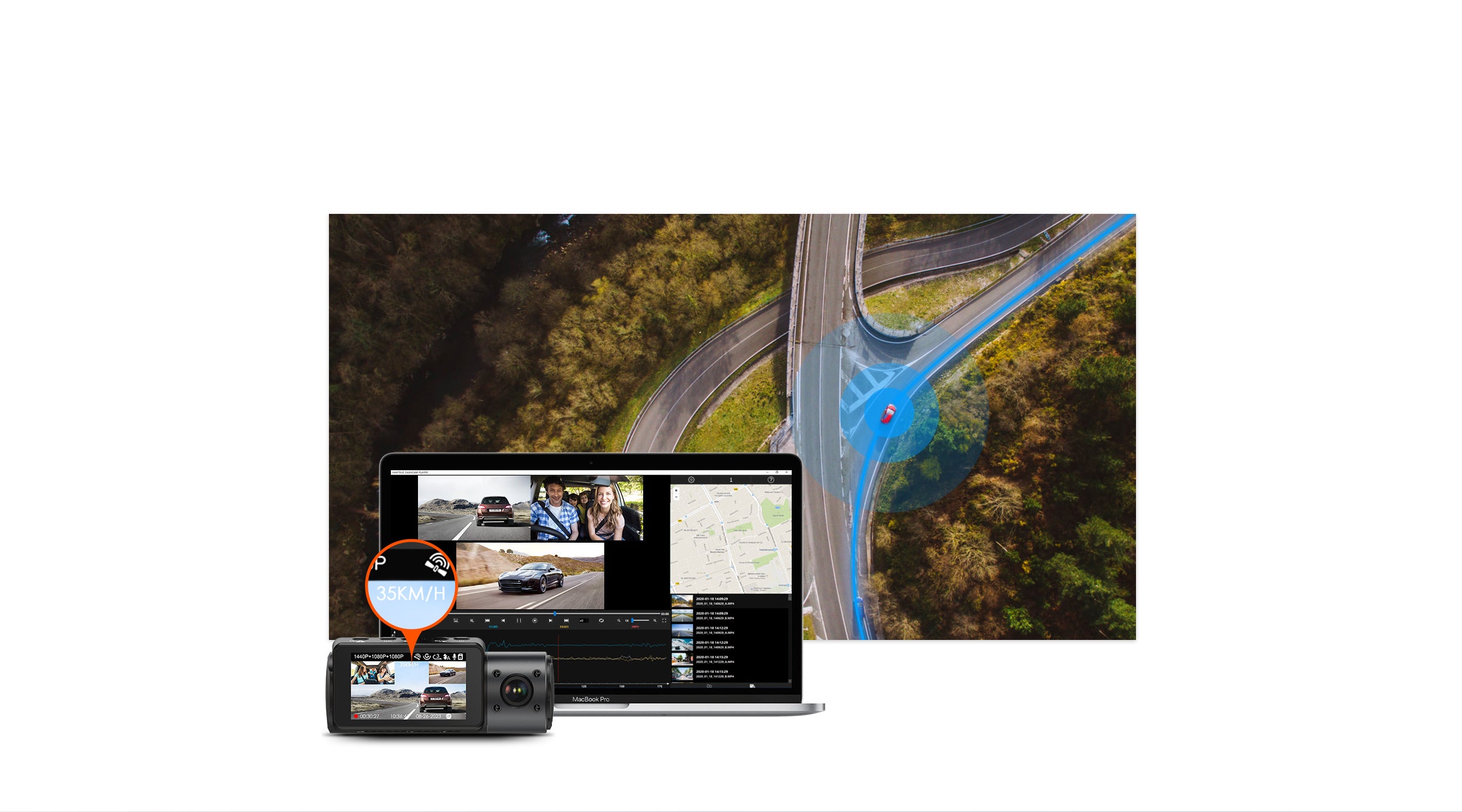 Vantrue N4 3 Channel Dash Cam | 4K+1080P+1080P Car Camera with IR