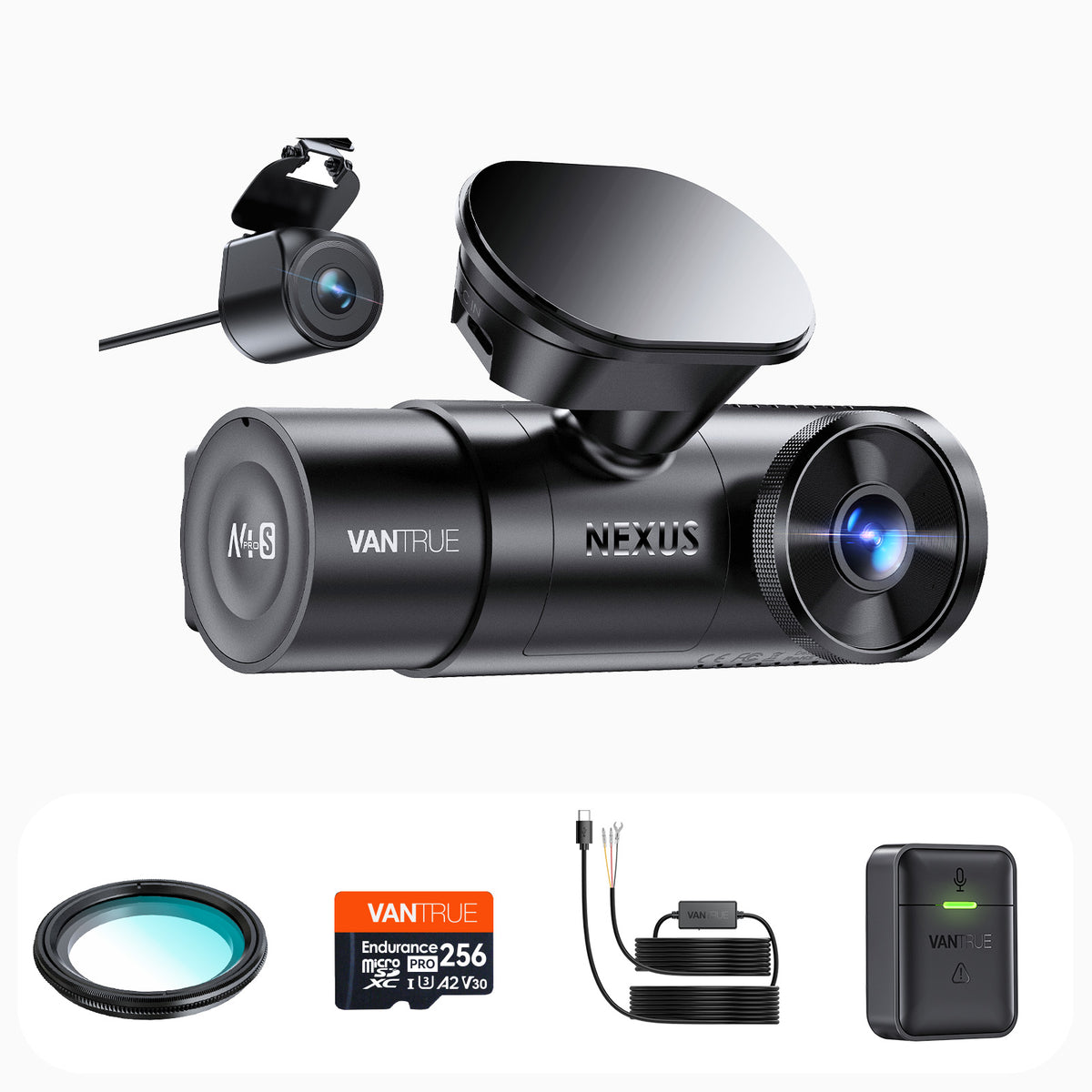 Bundle: N4 Pro S + VP03 Hardwire Kit + 256GB Card + CPL + Remote Controller