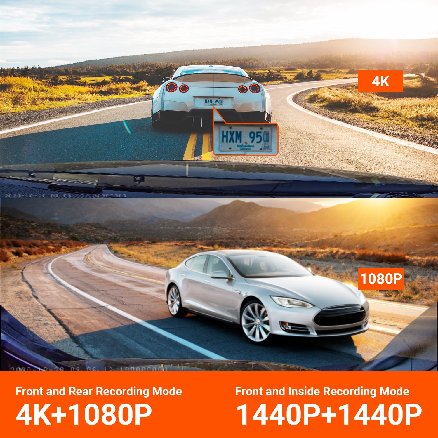 Vantrue N4 3 Channel Dash Cam | 4K+1080P+1080P Car Camera with IR