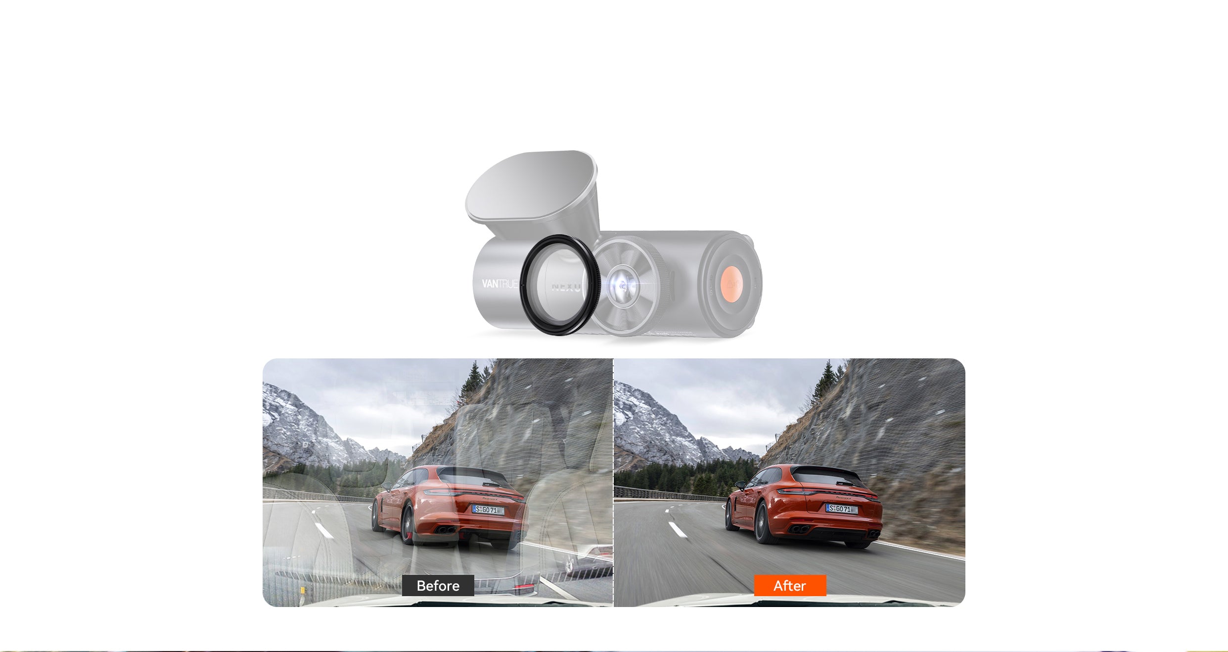 Vantrue N5 4-Channel Dash Cam | 360° 2.7K+1080P, STARVIS 2, WiFi, GPS