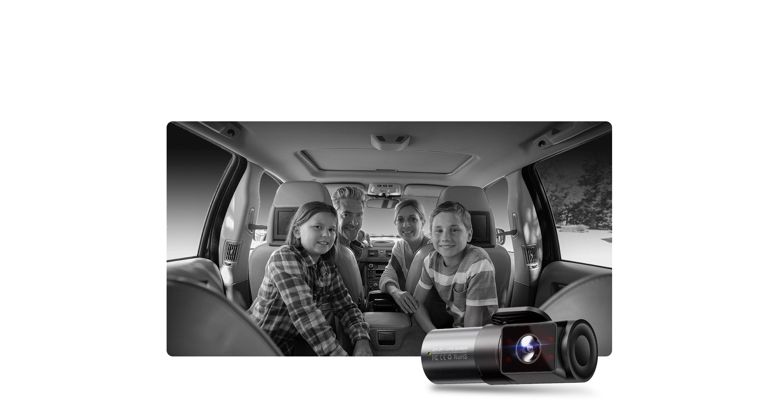 Vantrue N5 4-Channel Dash Cam | 360° 2.7K+1080P, STARVIS 2, WiFi, GPS