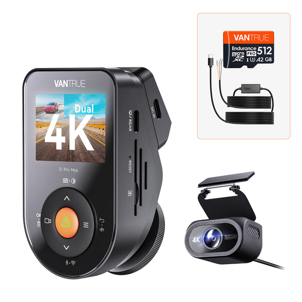 Bundle: S1 Pro Max(4K+4K) + VP03 Hardwire Kit + 512GB Card – Vantrue