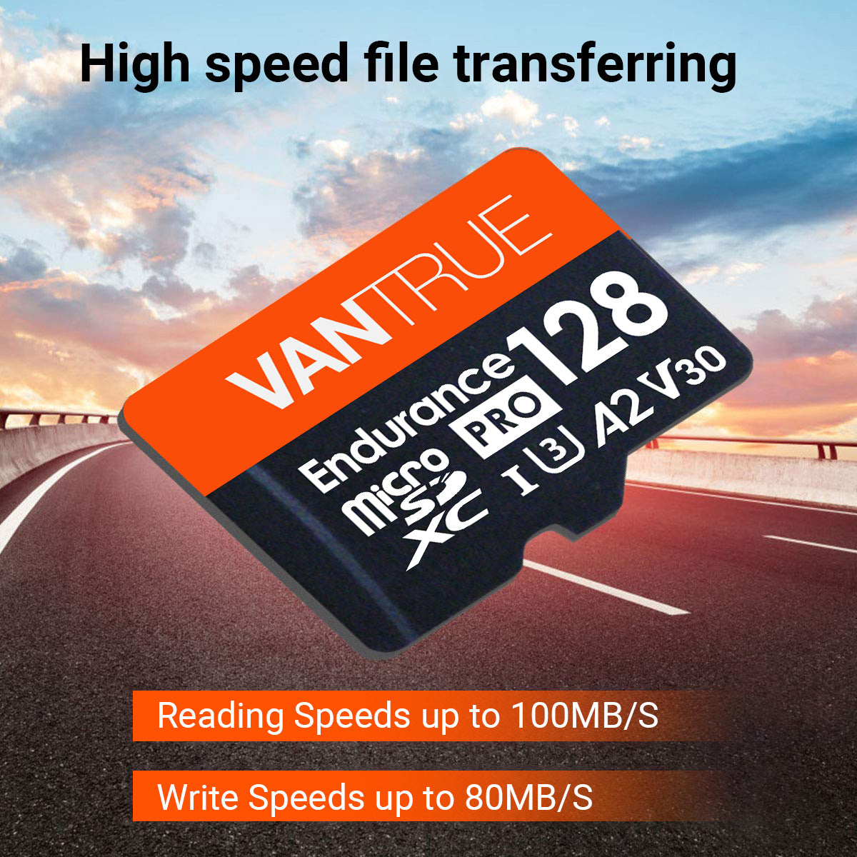 VANTURE N4  マイクロSDカード2枚 Vantrue microSD Card 128GB