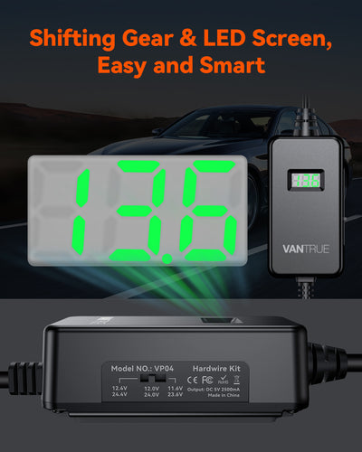 Voltage Display OBD Cable