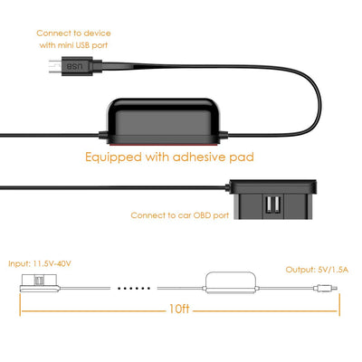 OBD Hardwire Charger Cable